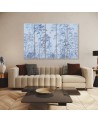 5-part painting - Tall thin trees | FEEBY