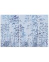 5-part painting - Tall thin trees | FEEBY