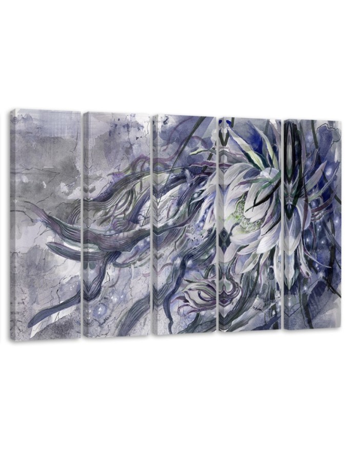 Wall art painting - Queen of the night flower | FEEBY