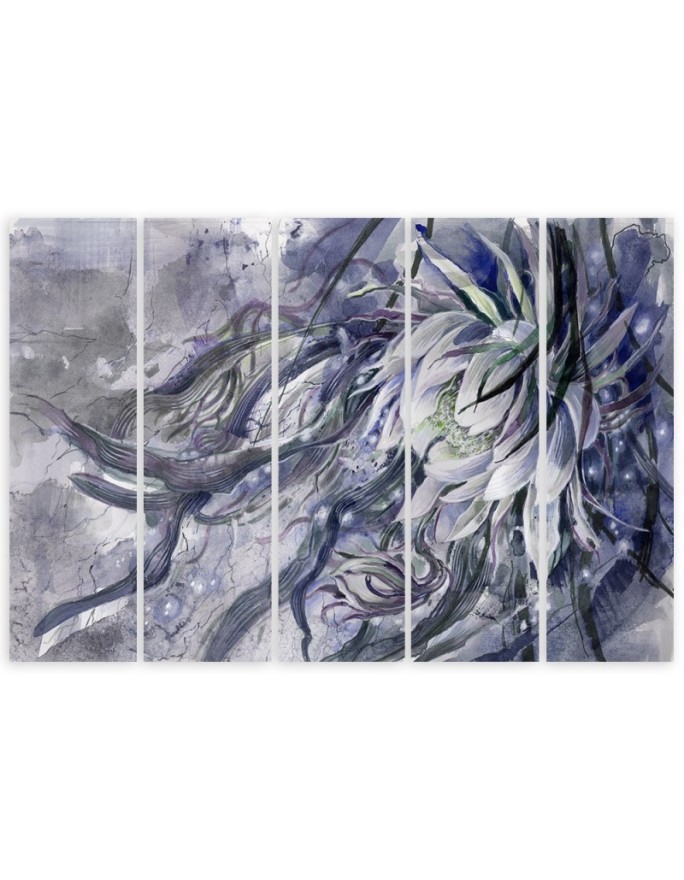 Wall art painting - Queen of the night flower | FEEBY