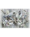 5-piece Canvas painting - Holy lotus flowers | FEEBY