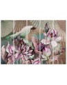 Modern painting for living room - Holy lotus and fans | FEEBY