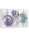 5 Piece Flower bouquets - Wall Canvas painting | FEEBY