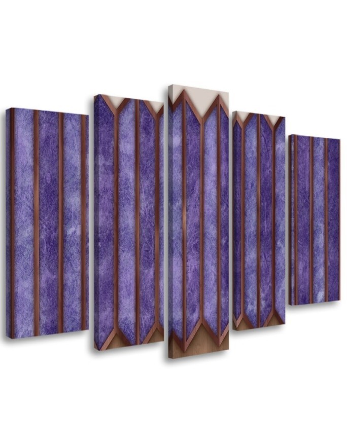 3-part picture - 3D colourful windows | FEEBY