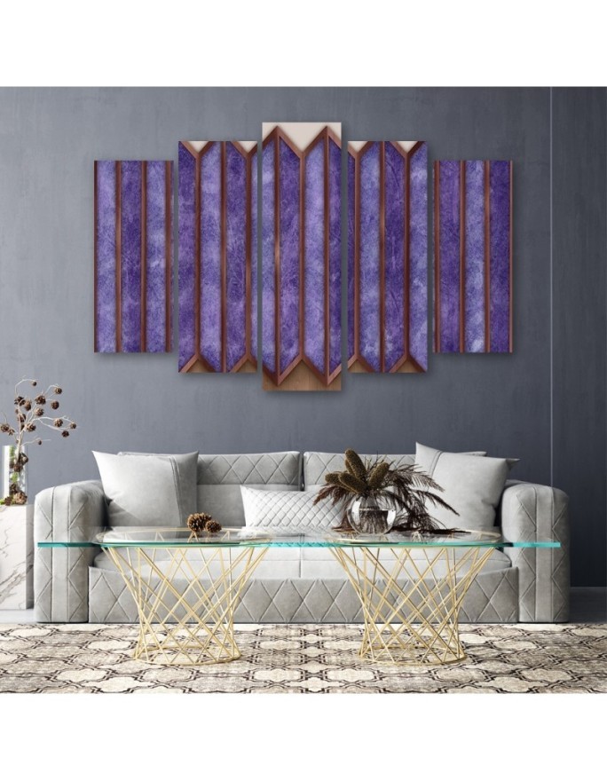3-part picture - 3D colourful windows | FEEBY