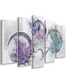 Flower decoration  - Canvas print 5 parts | FEEBY