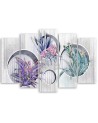 Flower decoration  - Canvas print 5 parts | FEEBY