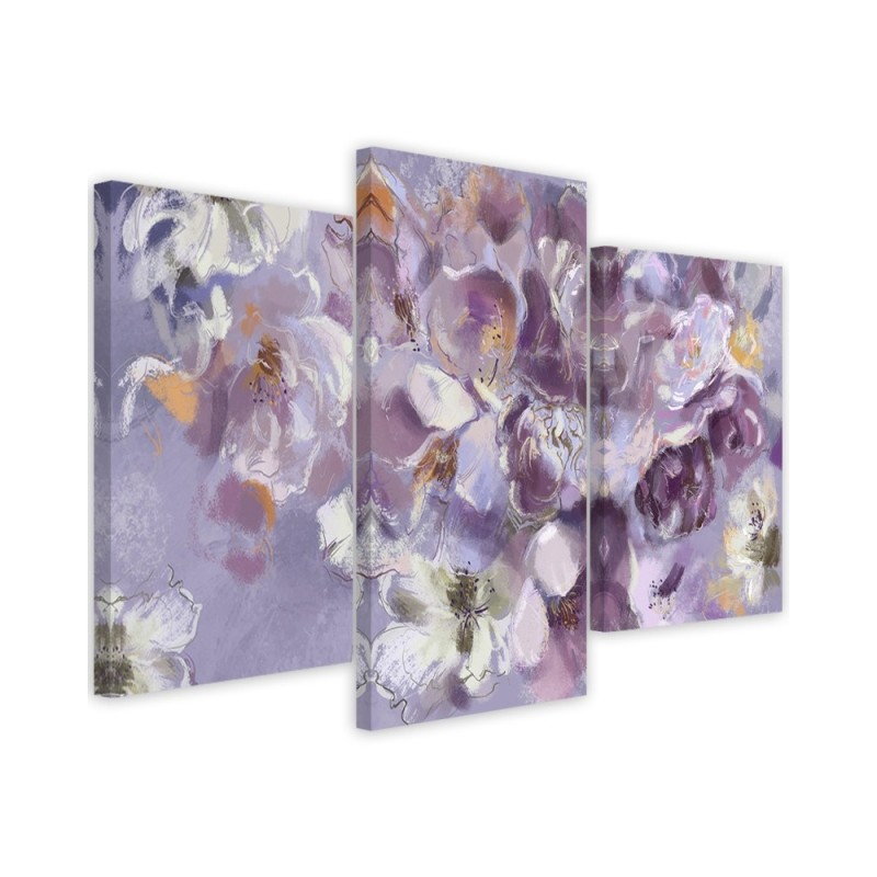 3-piece painting - Iris flower | FEEBY