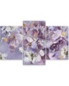3-piece painting - Iris flower | FEEBY