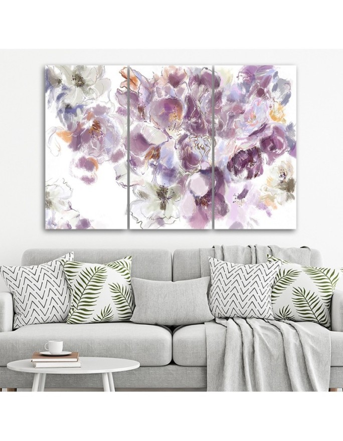 Iris flower - Canvas print for the living room | FEEBY