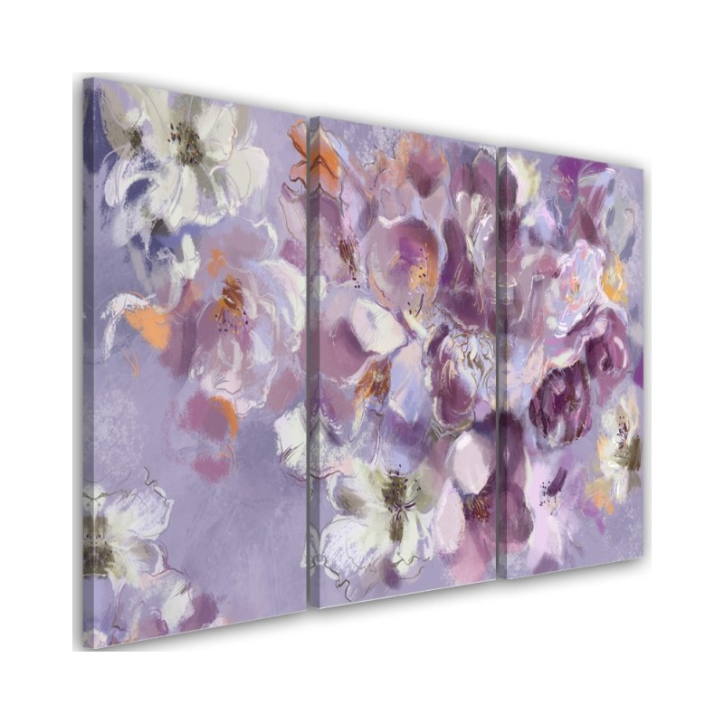 Canvas print 3-part - Iris flower | FEEBY