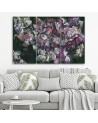 Iris flower - 3 piece Canvas print for living room canvas | FEEBY