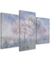 Wall painting - Flowering tree in a meadow old faded | FEEBY