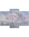 Wall painting - Flowering tree in a meadow old faded | FEEBY