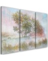 Canvas print - Trees on a misty meadow | FEEBY