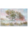 Canvas print - Trees on a misty meadow | FEEBY
