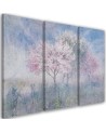Canvas print - Flowering tree in a meadow old faded | FEEBY