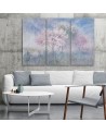 Canvas print - Flowering tree in a meadow old faded | FEEBY