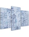 Modern canvas print 3 piece - Tall thin trees | FEEBY