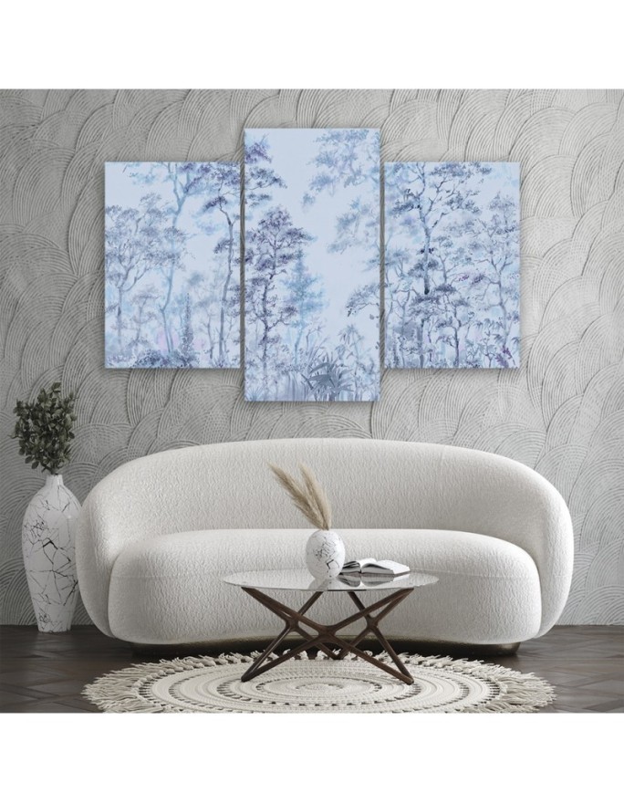 Modern canvas print 3 piece - Tall thin trees | FEEBY