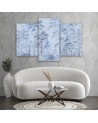 Modern canvas print 3 piece - Tall thin trees | FEEBY