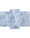 Modern canvas print 3 piece - Tall thin trees | FEEBY