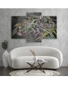Pictures on Canvas for the bedroom - Irises flowers in the wind | FEEBY