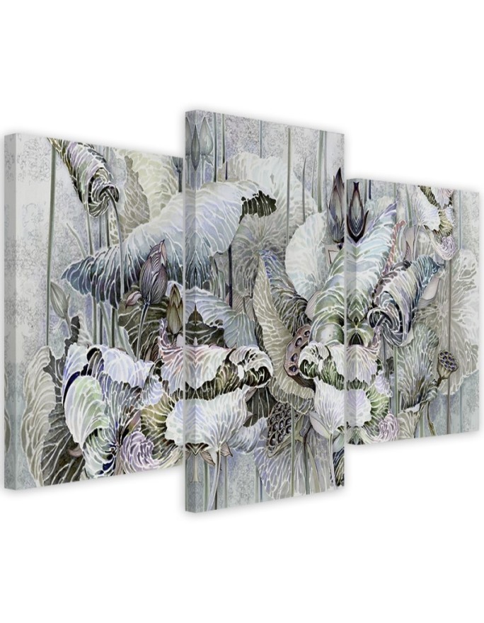 Modern painting for bedroom - Holy lotus flowers | FEEBY