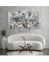Modern painting for bedroom - Holy lotus flowers | FEEBY