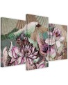 Modern painting for living room - Holy lotus and fans | FEEBY