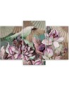 Modern painting for living room - Holy lotus and fans | FEEBY