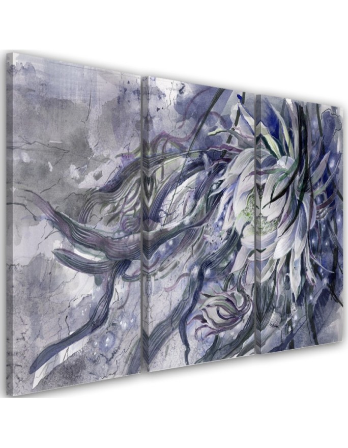 Living room Canvas painting - Queen of the night flower | FEEBY