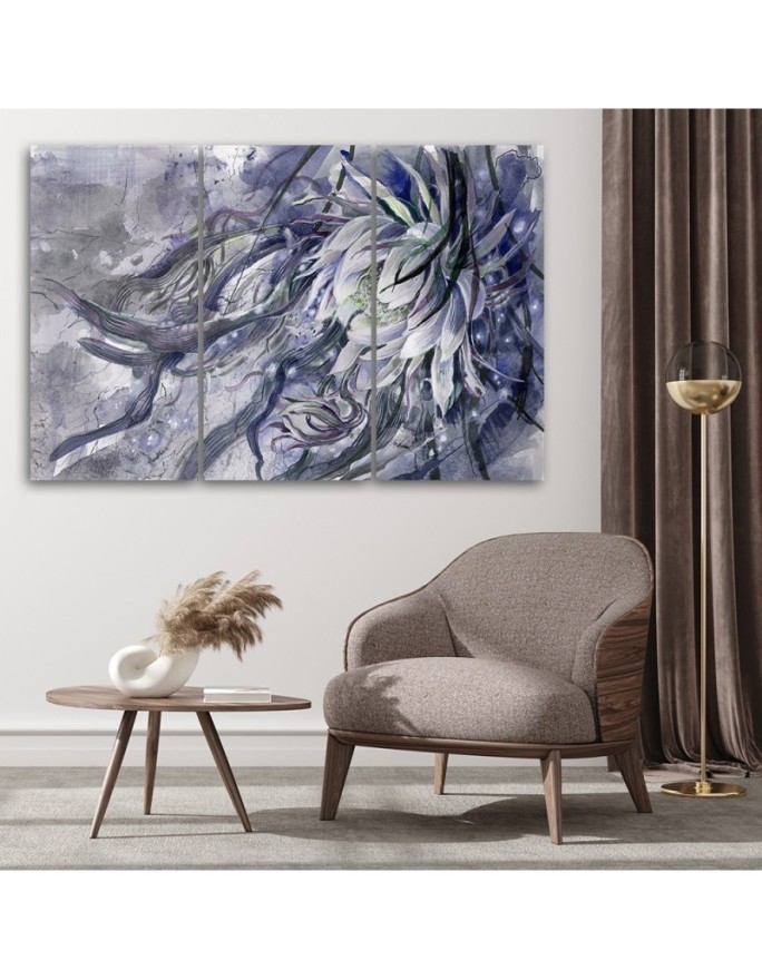 Living room Canvas painting - Queen of the night flower | FEEBY