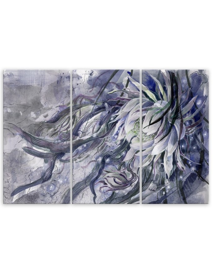 Living room Canvas painting - Queen of the night flower | FEEBY