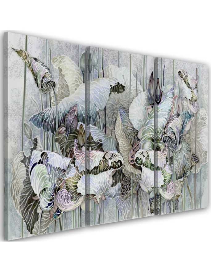 Wall painting - Holy lotus flowers | FEEBY