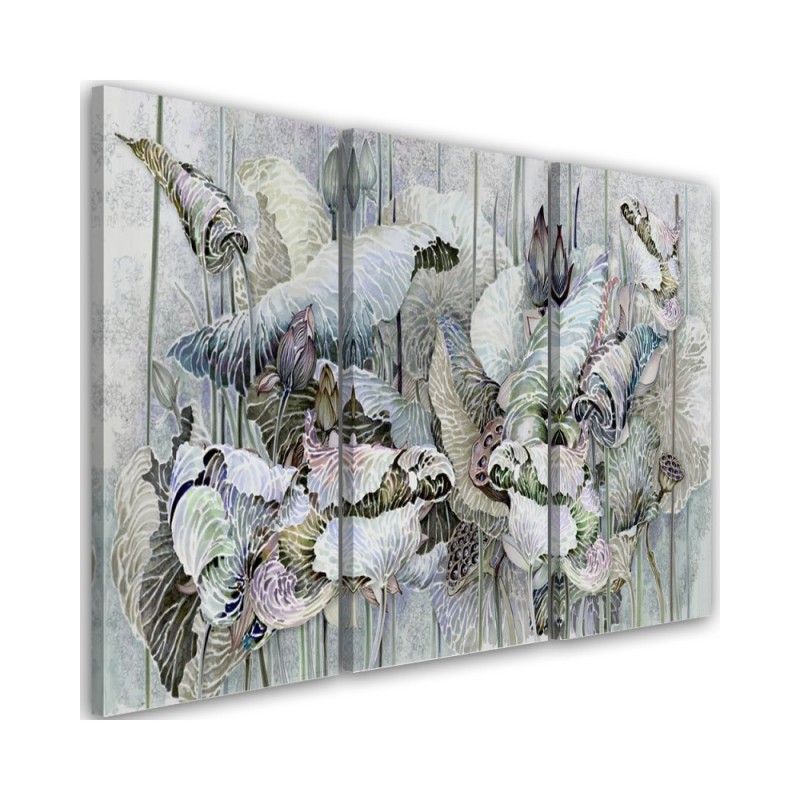 Wall painting - Holy lotus flowers | FEEBY