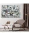 Wall painting - Holy lotus flowers | FEEBY