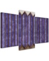 Modern painting for living room - Colourful 3D windows | FEEBY
