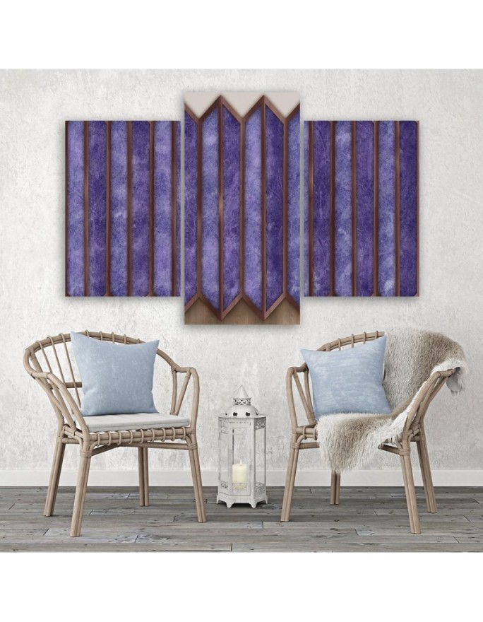 Modern painting for living room - Colourful 3D windows | FEEBY