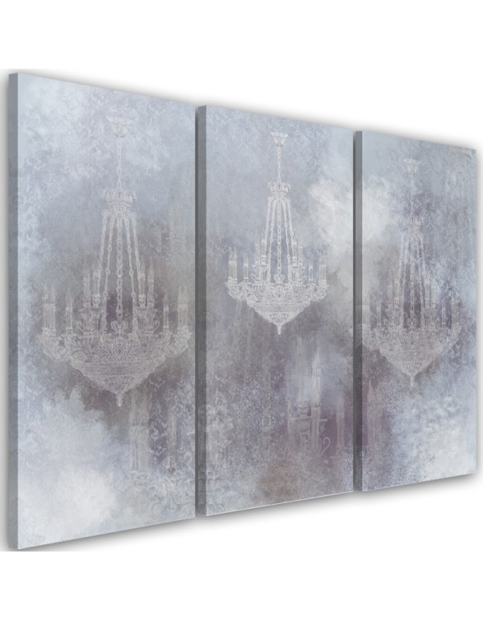 Chandeliers - Picture on Canvas for the bedroom | FEEBY