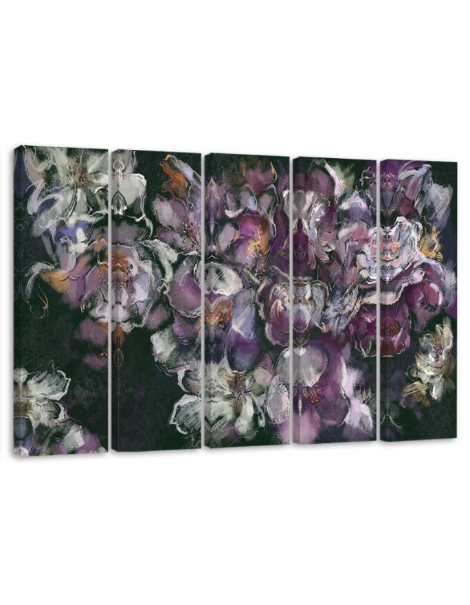 Iris flower - Modern Canvas painting for living room | FEEBY