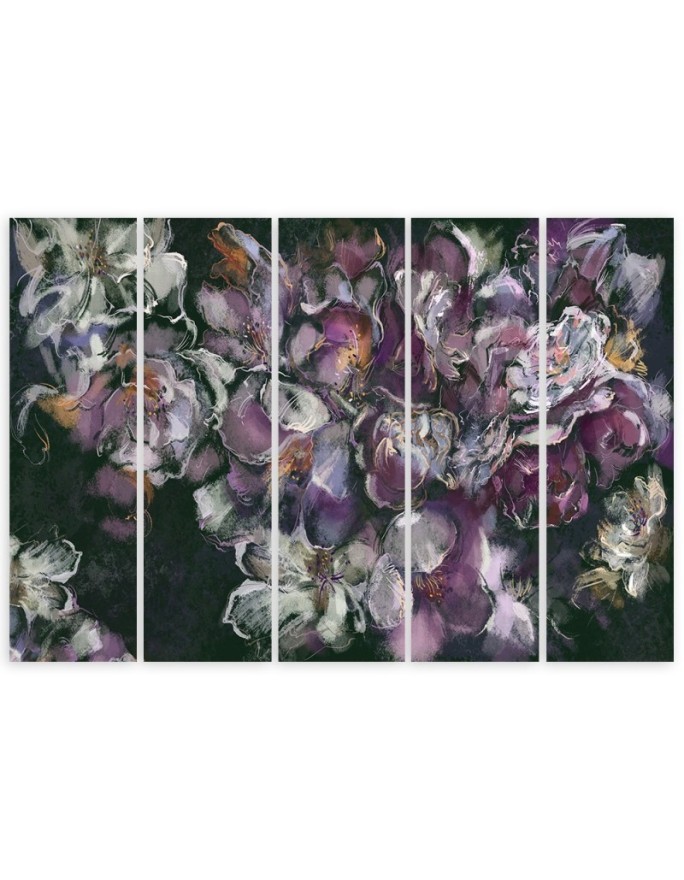 Iris flower - Modern Canvas painting for living room | FEEBY