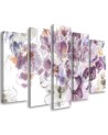 5 Piece Iris flower - Canvas painting for living room | FEEBY