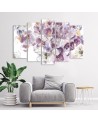5 Piece Iris flower - Canvas painting for living room | FEEBY