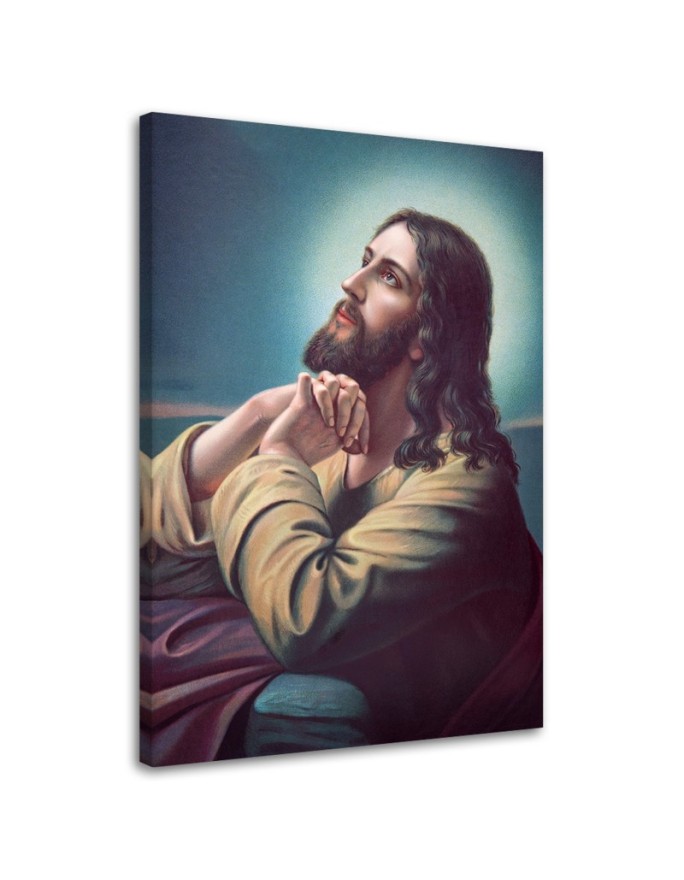 Canvas print Jesus praying