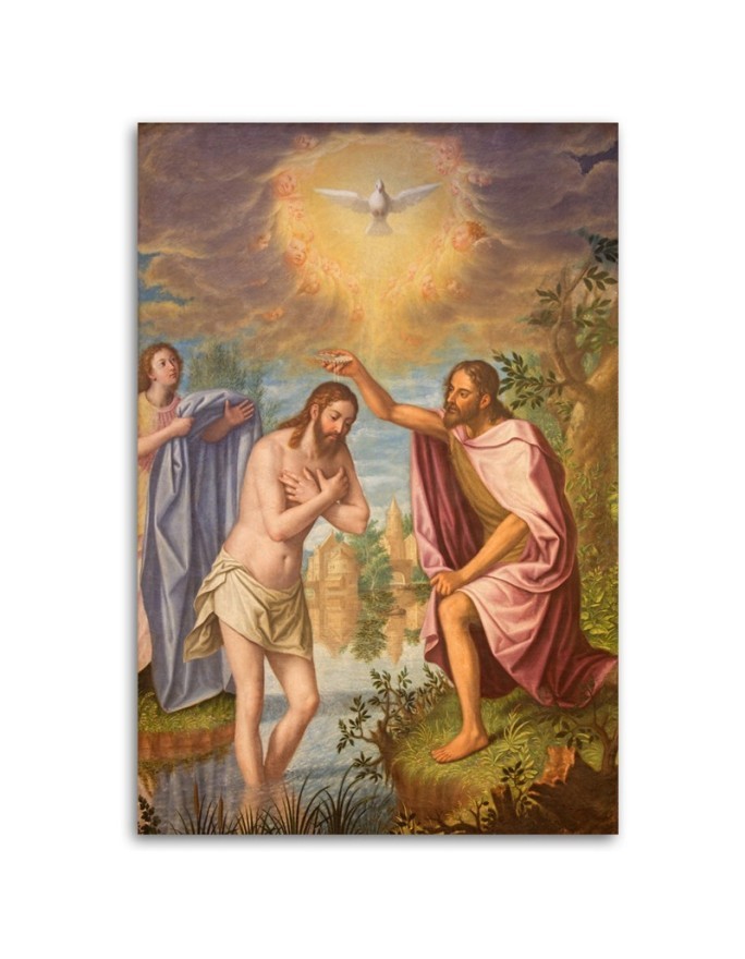 Reproduction Canvas paintings - Christ's baptism in the Jordan River Granada | FEEBY