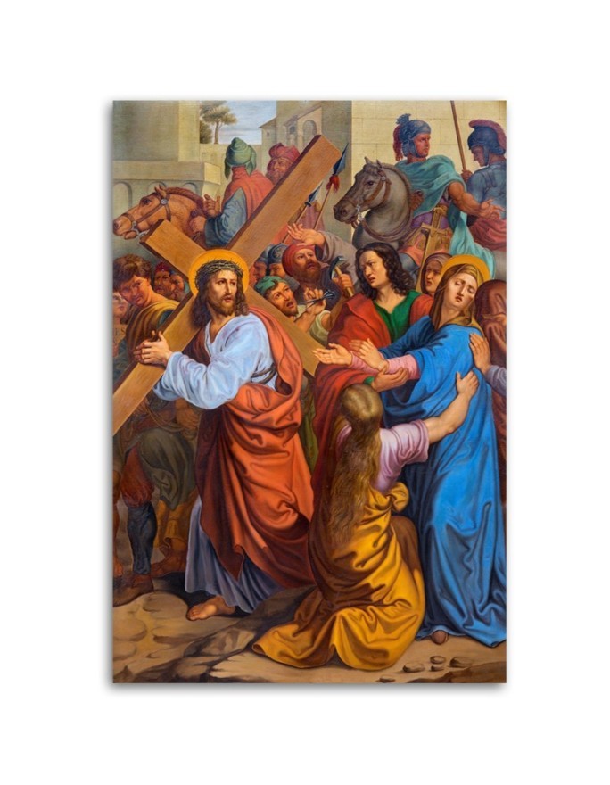 Reproductions of paintings - Jesus meets his mother - Stations of the Cross | FEEBY