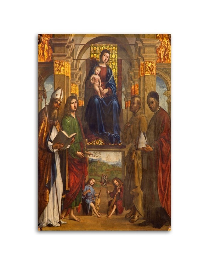 Reproduction Canvas prints - Madonna and the Saints of Bologna | FEEBY