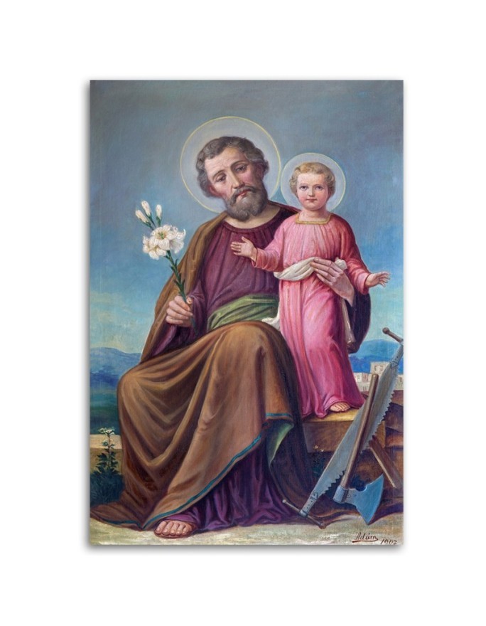 St Joseph and the Child Jesus Roznav - Reproductions of paintings | FEEBY