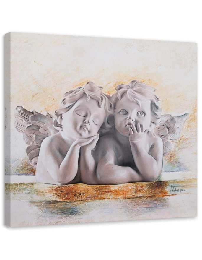 Canvas print Two young angels